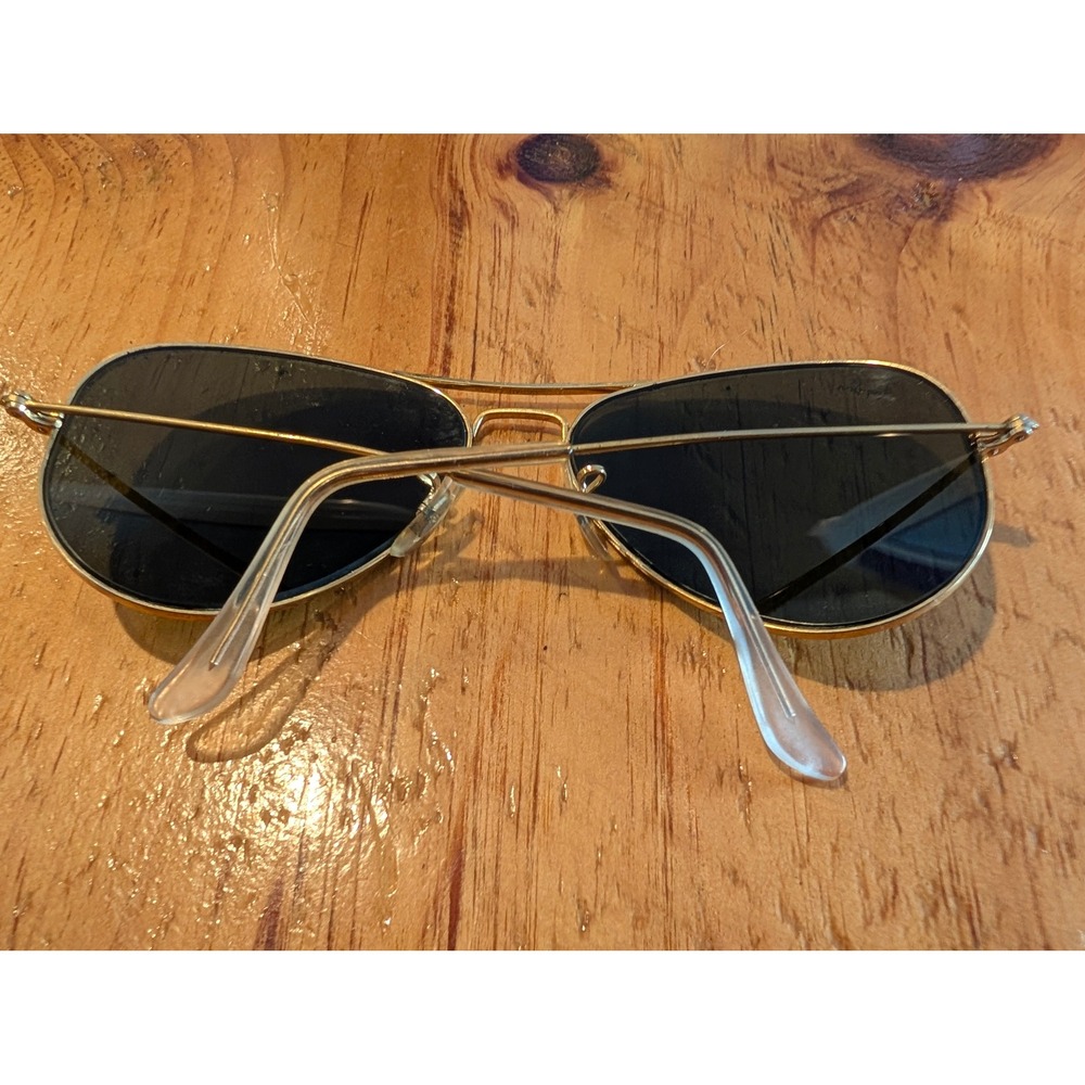 Ray-Ban Aviator Sunglasses G-15‎ Lenses RB3025 Gold Frame Dark Green Classic - Picture 4 of 6